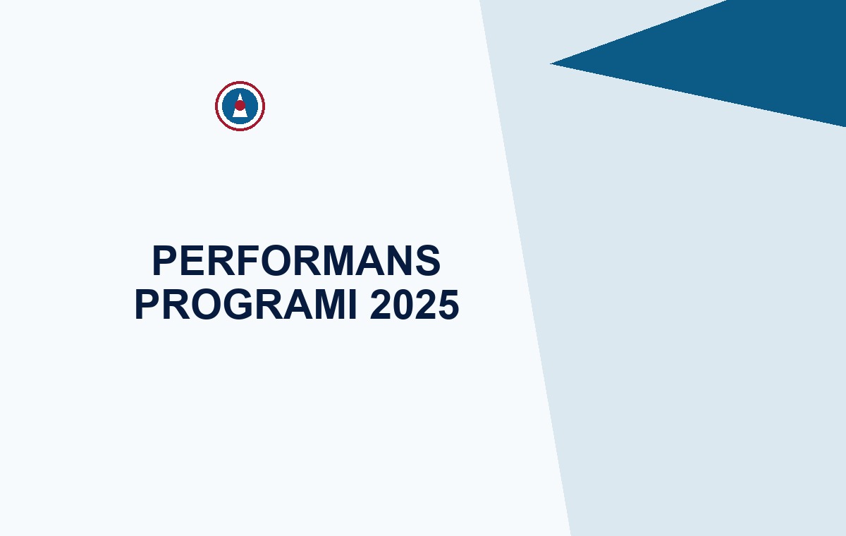 2025 yılı performans programı kapağı